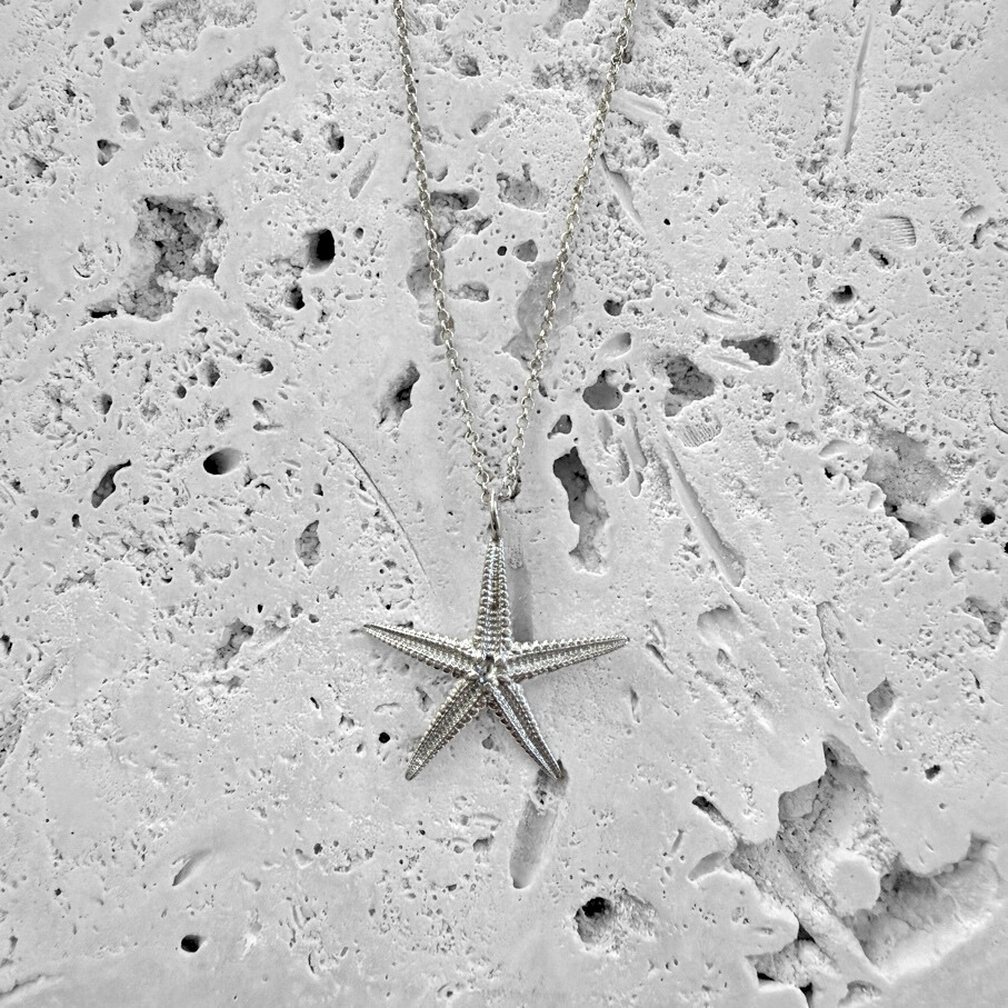 Sea Petal Silver Starfish